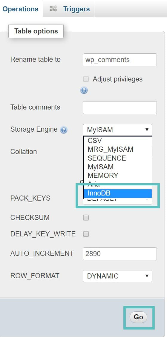آموزش تبدیل موتور ذخیره سازی دیتابیس MySQL از MyISAM به InnoDB آموزش تبدیل موتور ذخیره سازی MySQL از MyISAM به InnoDB