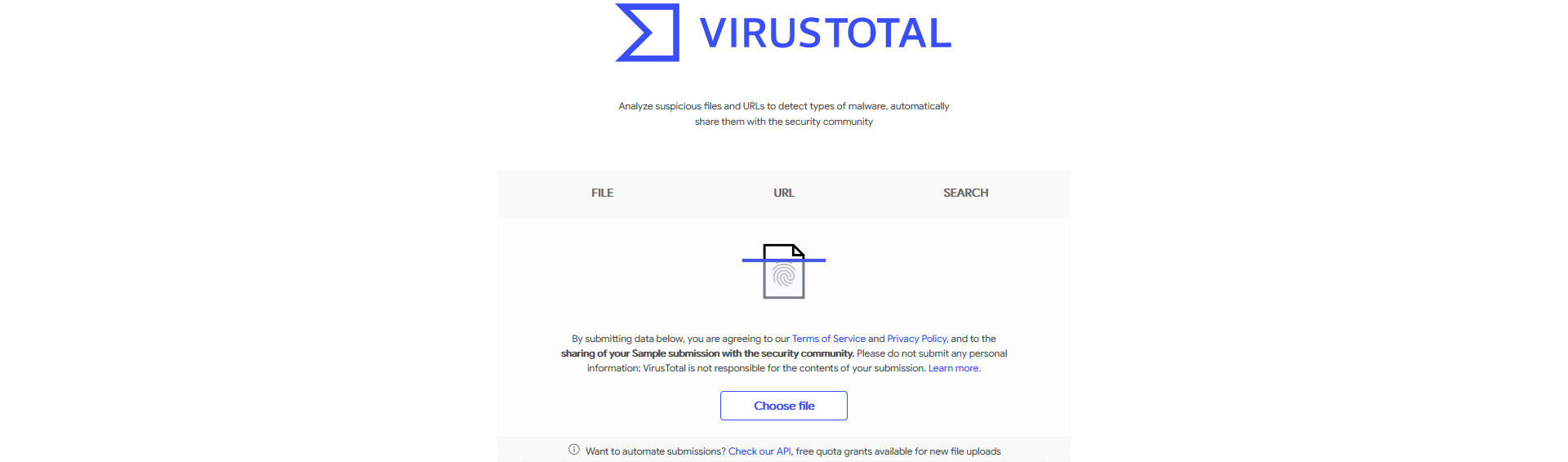 وایرس توتال VirusTotal اسکنر آنلاین امنیت وب سایت