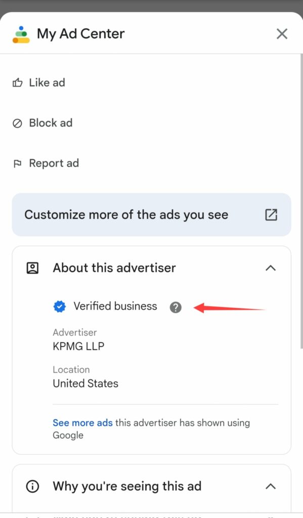Google Ads نمایش تیک آبی برای تبلیغات تایید شده را امتحان می‌کند