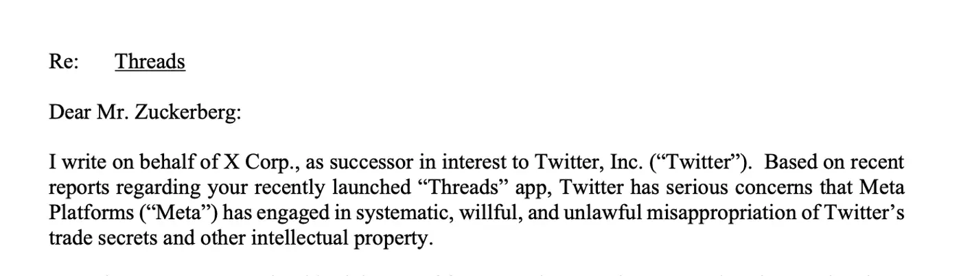 توییتر، متا و مارک زاکربرگ را به خاطر Threads تهدید کرد